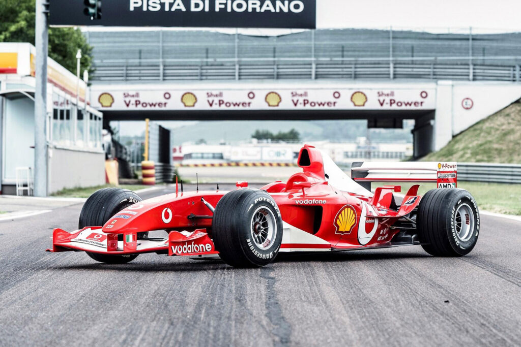 Formel 1 Michael Schumachers Ferrari F2003 GA Nummer 229. Credit: RM Sotheby's