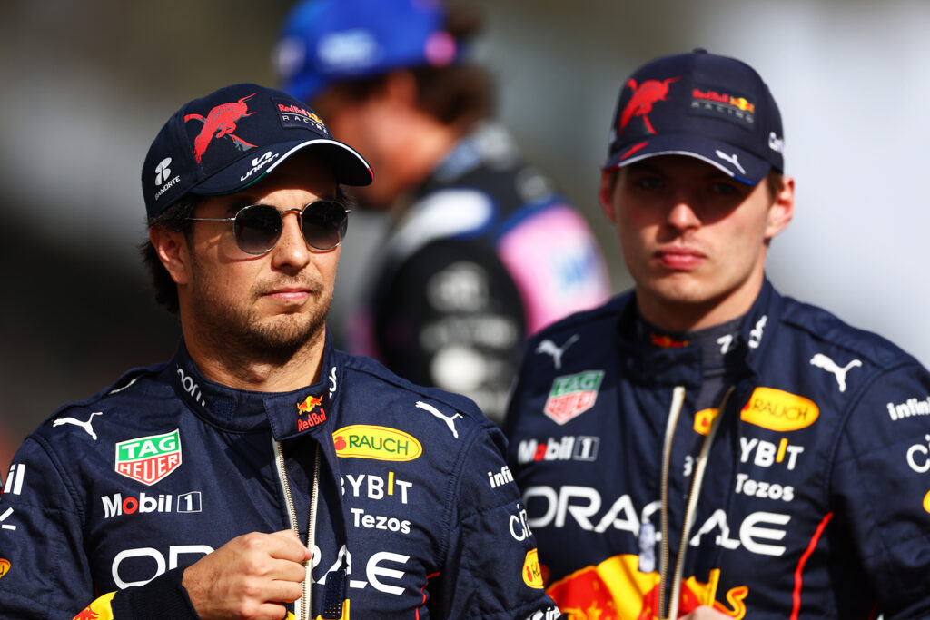Sergio Perez und Max Verstappen. Credit: Red Bull Content Pool