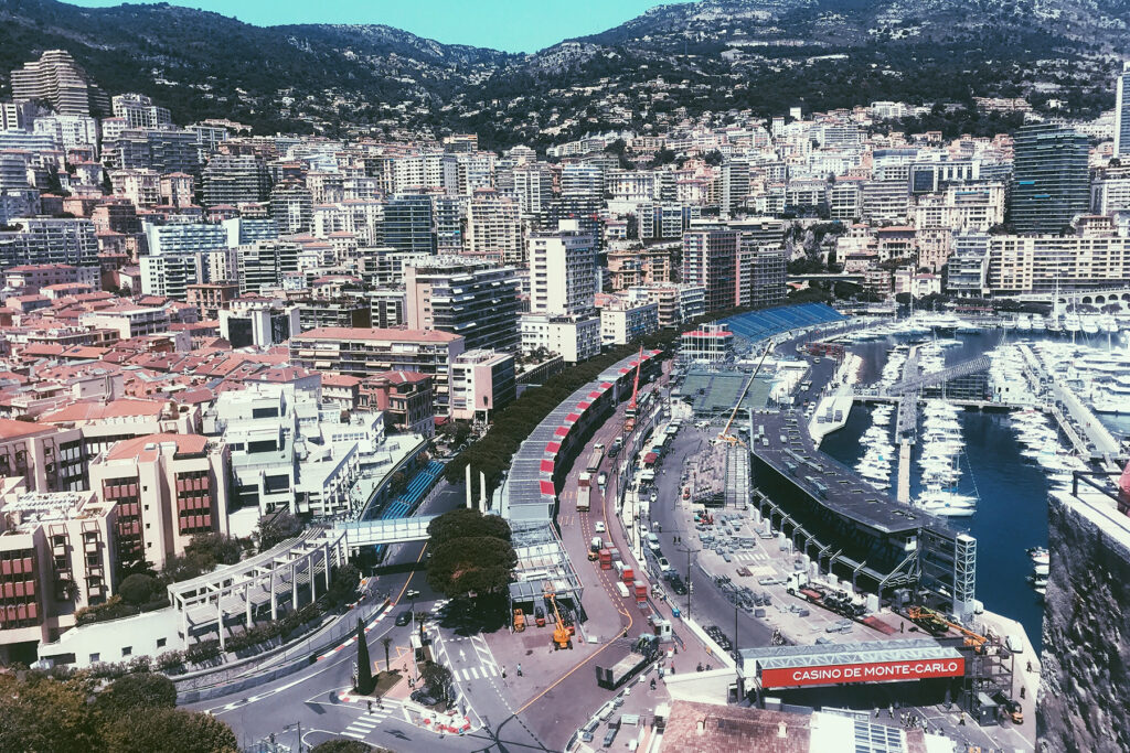 Die Formel-1-Rennstrecke in Monaco