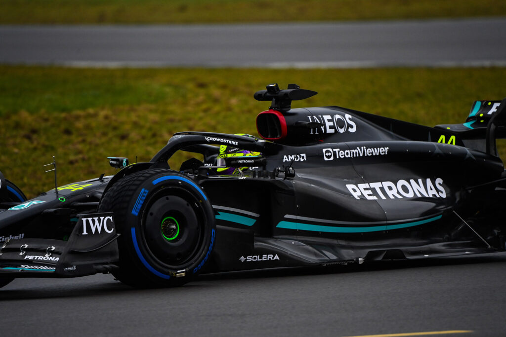 Formel-1-Tests Mercedes-AMG F1 W14 E. Credit: LAT / Mercedes