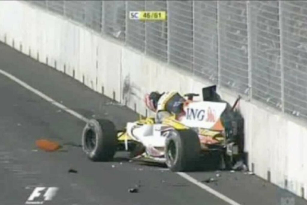 Formel 1 Nelson Piquet Jr. Singapur Crash