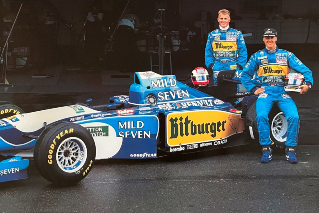 Formel 1 Johnny Herbert Michael Schumacher Benetton 1995