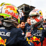 Formel 1 Sergio Perez Max Verstappen Red Bull Aserbaidschan GP Baku 2023