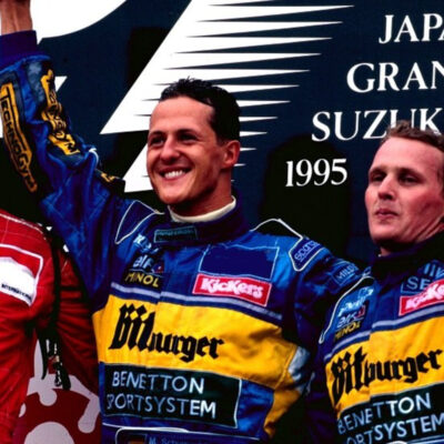 Formel 1 Michael Schumacher Johnny Herbert Mika Häkkinen Benetton Japan GP 1995