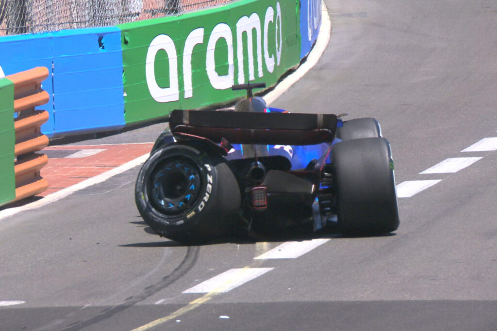 Formel 1 Alex Albon Williams Crash Monaco GP 2023 FP1