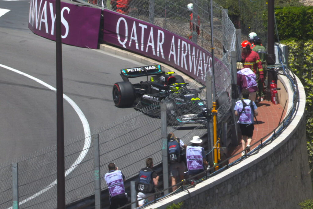 Formel 1 Lewis Hamilton Mercedes Monaco 2023 FP3