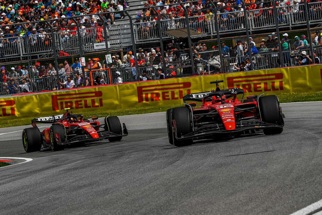 Formel 1 Leclerc Sainz Ferrari Kanada GP 2023