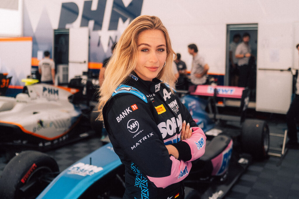 Formel 3 Sophia Flörsch. Credit: sopsports Jan Beyer