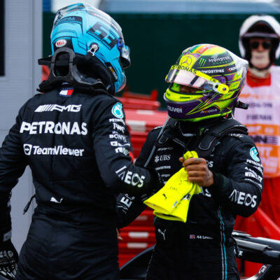 Formel 1 Lewis Hamilton und George Russell Mercedes 2023