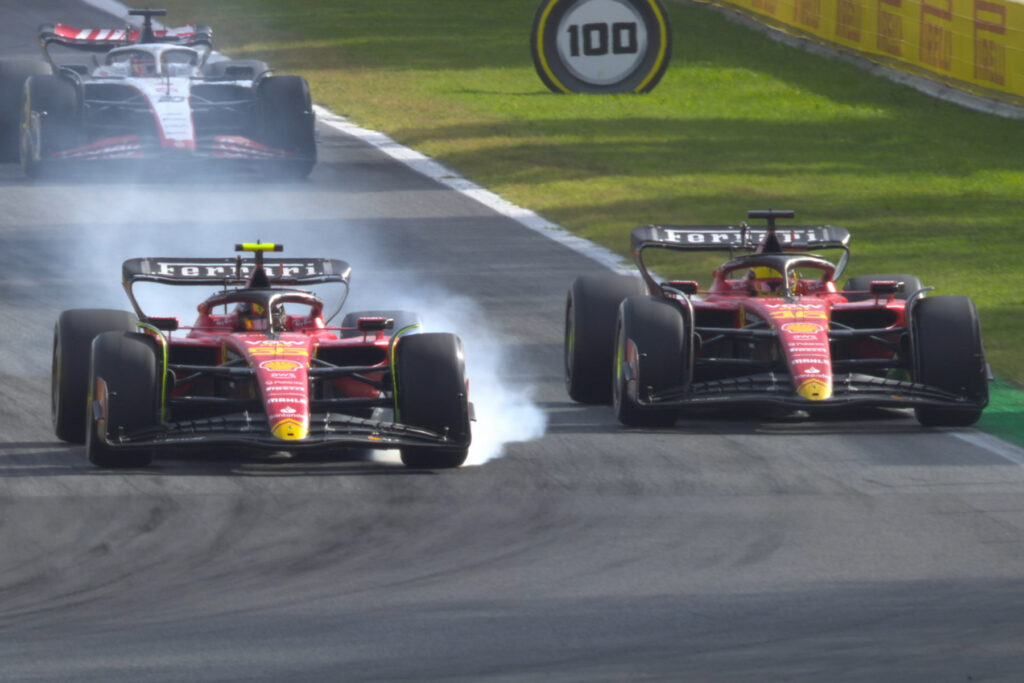 Formel 1 Carlos Sainz jr. Charles Leclerc Ferrari Monza Italien 2023