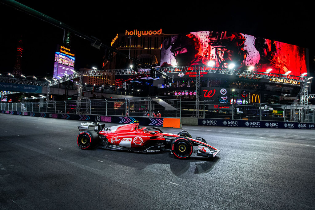 Formel 1 Carlos Sainz Ferrari Las Vegas 2023