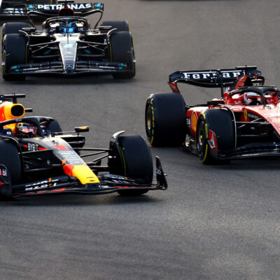 Formel 1 Max Verstappen und Charles Leclerc Abu Dhabi 2023