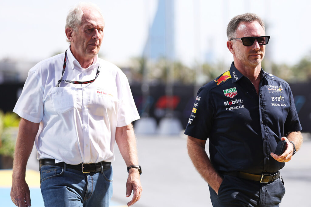 Formel 1 Christian Horner mit Dr. Helmut Marko