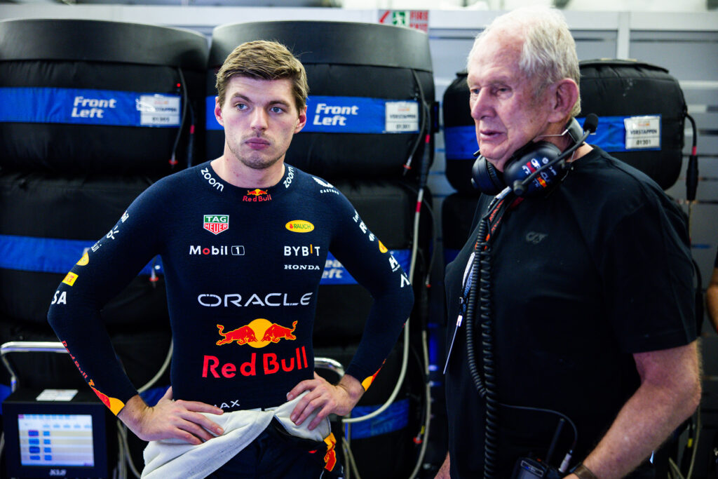 Formel 1 Dr. Helmut Marko und Max Verstappen Red Bull