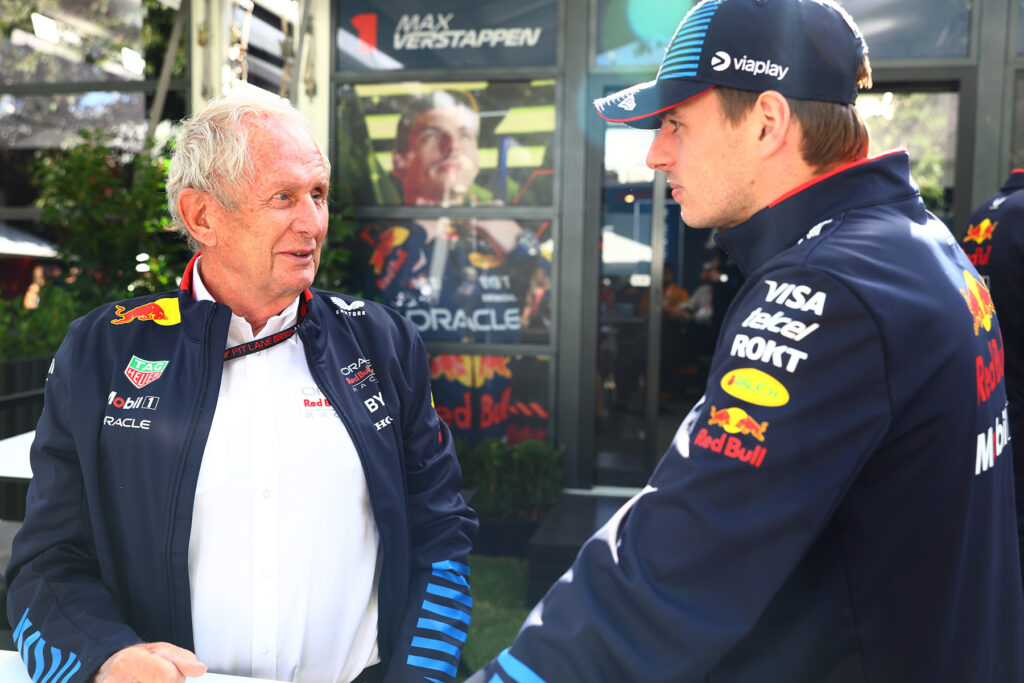 Fórmula 1 dr. Helmut Marko y Max Verstappen Red Bull Australia 2024