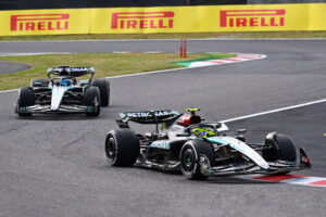Formel 1 Lewis Hamilton und George Russell Mercedes Suzuka