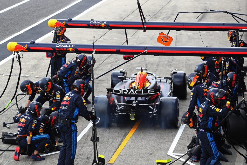 Formel 1 Max Verstappen Red Bull Box Stop 2024