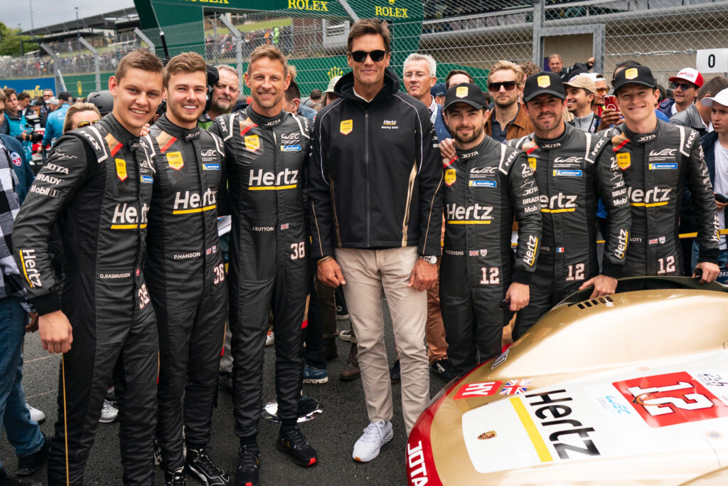 Jota Sport Piloten, Le Mans 2024, mit Tom Brady, Credit: Jota Sport / X