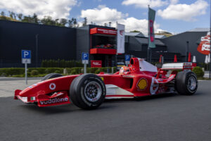 Michael Schumacher Ferrari F2004 Sitzprobe Bianca Garloff