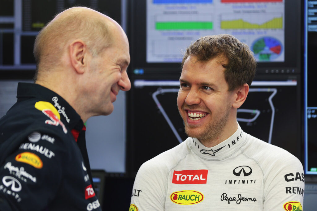 Formel 1 Adrian Newey und Sebastian Vettel Red Bull