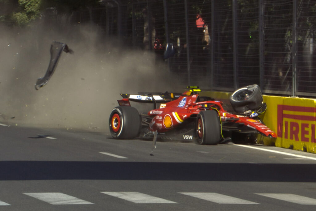 Formel 1 Perez Sainz Crash Aserbaidschan 2024