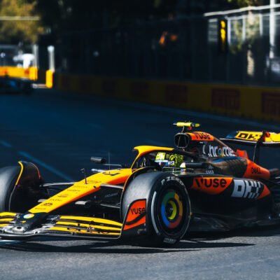 Lando Norris, Baku, 2024, Credit: McLaren / X