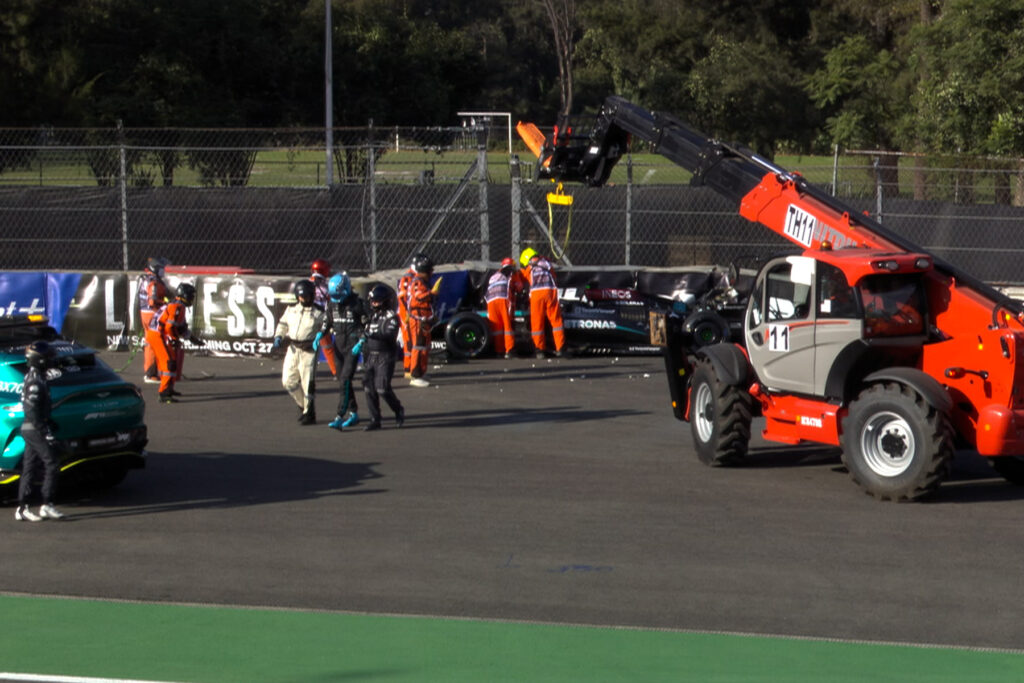 Formel 1 Russell Crash Mexico City 2024