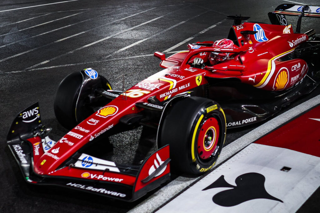 Formel 1 Charles Leclerc Ferrari Las Vegas 2024