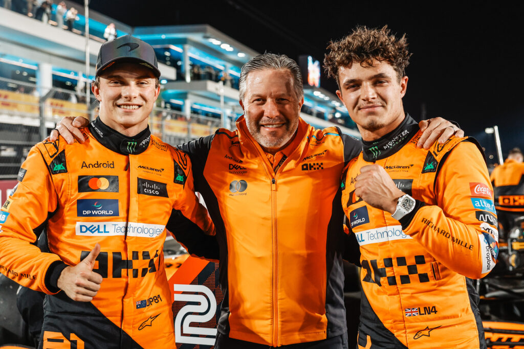 Formel 1 Piastri Zak Brown Norris McLaren Katar