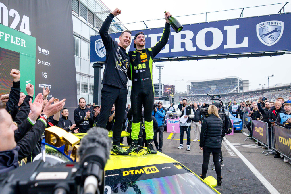 Stefan Schlund und Mirko Bortolotti, Lamborghini, SSR Performance, DTM, Credit: ADAC DTM