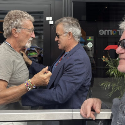 Eddie Jordan, Jean Alesi und Ralf Bach in Monza 2023