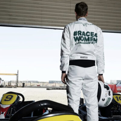 Sebastian Vettel Race for Women Kart Event in Saudi Arabien 2025