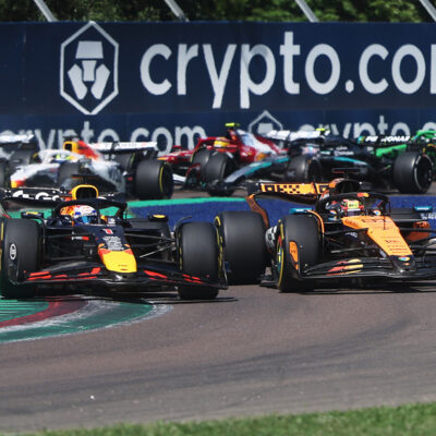 Formel 1 Max Verstappen und Oscar Piastri Red Bull McLaren Imola 2025