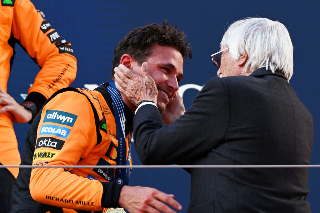 Formel 1 Bernie Ecclestone und Lando Norris Spielberg 2025