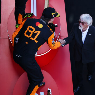 Formel 1 Bernie Ecclestone und Oscar Piastri Spielberg 2025