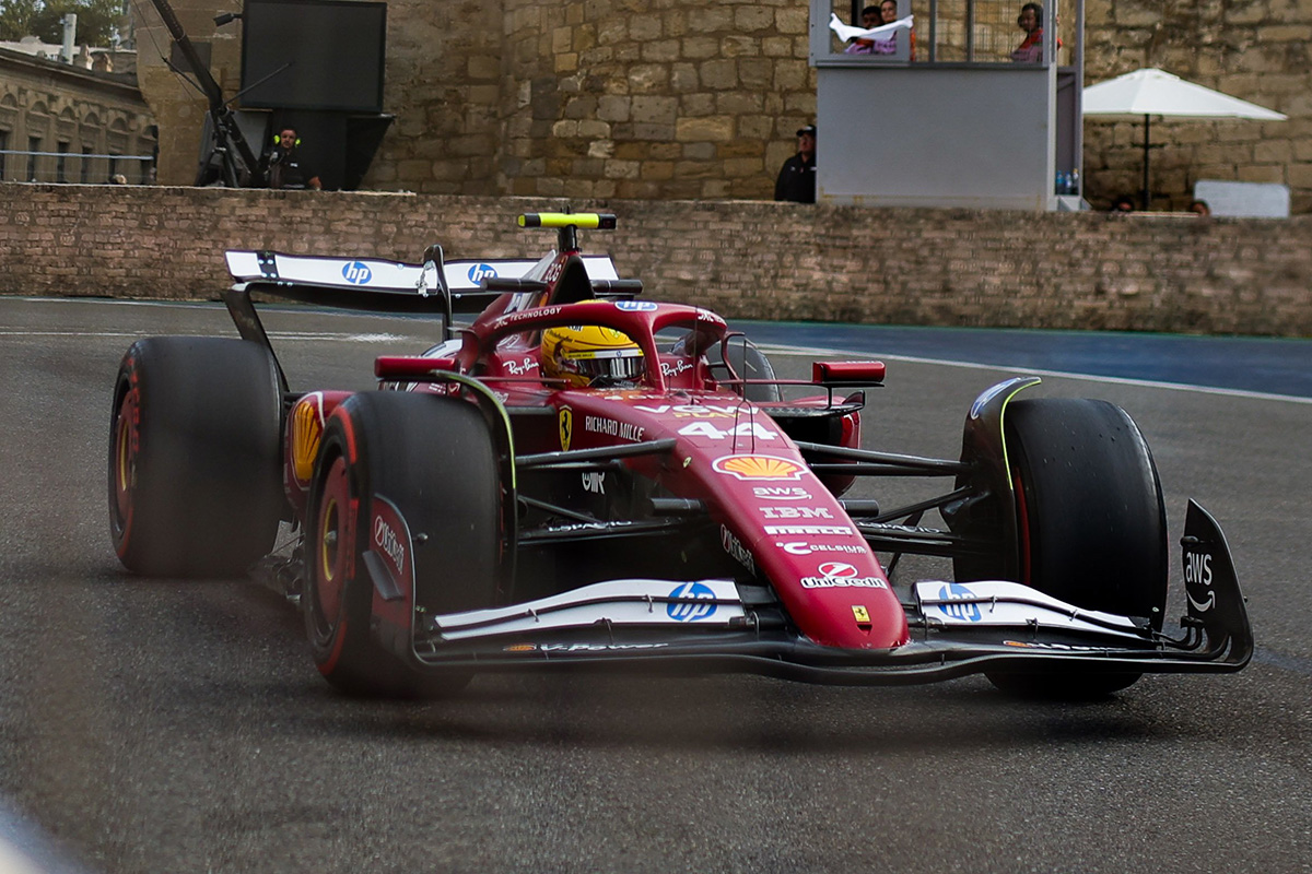 Formel 1 Lewis Hamilton Ferrari Baku Aserbaidschan 2025