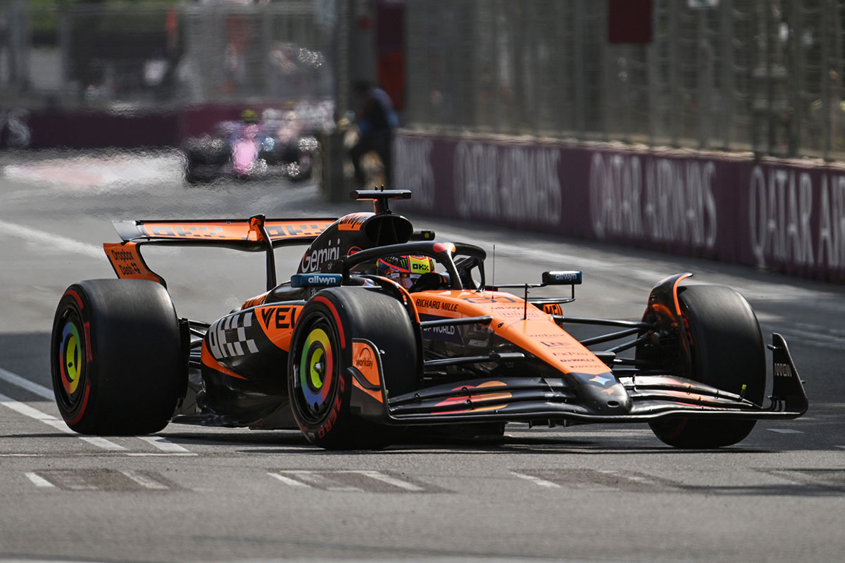 McLaren's Double Crash in Baku Practice, While Hamilton's Ferrari Shines