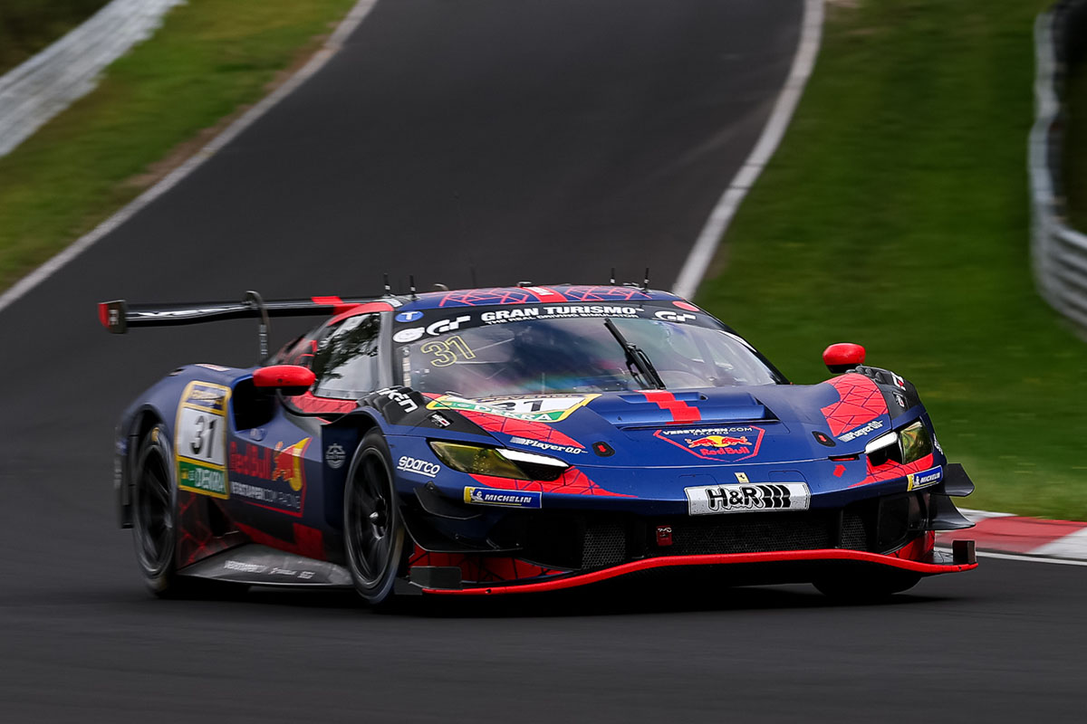 Max Verstappen Nordschleife NLS 9 2025 Ferrari 296 GT3
