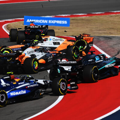 Formel 1 Lando Norris Oscar Piastri McLaren Austin USA Sprint Crash 2025