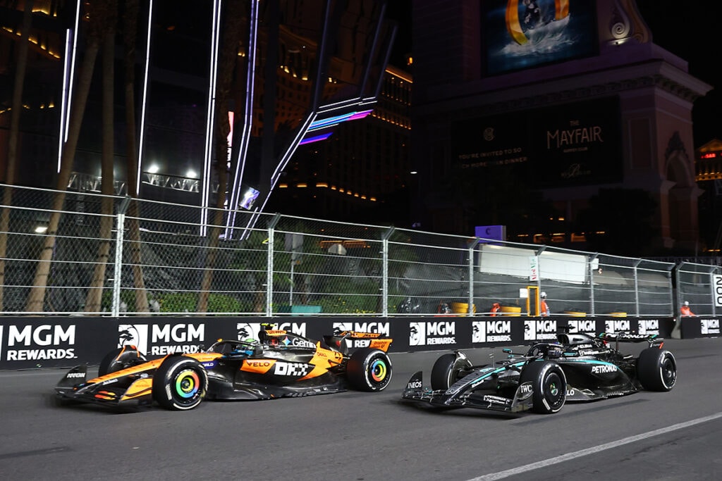 Formel 1 Lando Norris und George Russell Las Vegas 2025