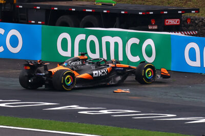 Formel 1 Oscar Piastri McLaren Brasilien Sprint Crash 2025