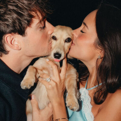 Charles Leclerc, Dackel Leo und Alexandra Saint Mleux, Verlobung, Credit: Charles Leclerc / Instagram