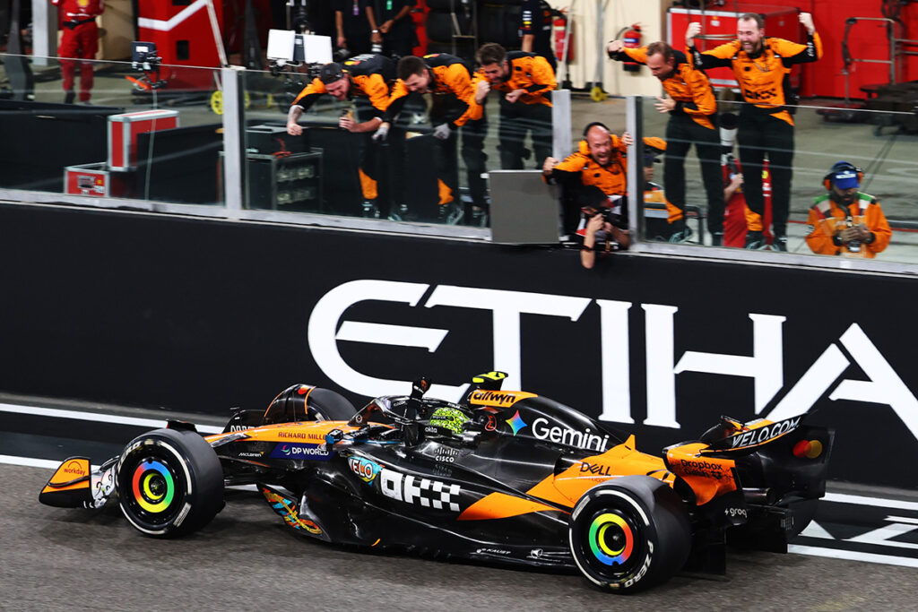 Formel 1 Lando Norris McLaren Weltmeister Abu Dhabi 2025