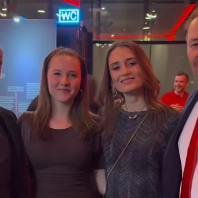 Nick Heidfeld (l.) und Heinz-Harald Frentzen (r.) mit ihren Töchtern, Credit: lea_frentzen / Instagram