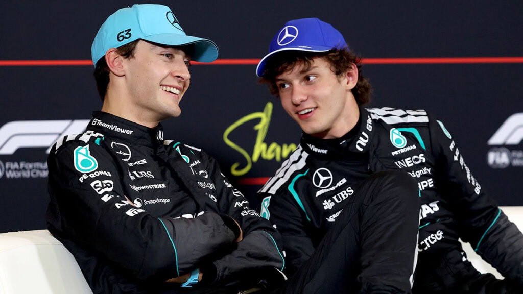 Formel 1 George Russell und Andrea Kimi Antonelli Mercedes China 2026