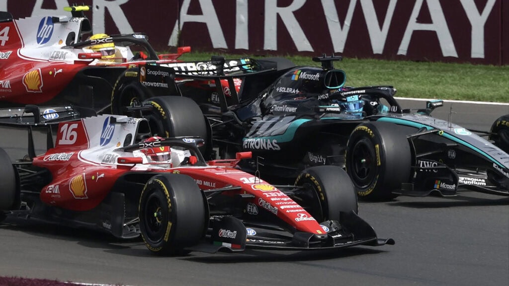 Formel 1 George Russell, Charles Leclerc und Lewis Hamilton Australien 2026