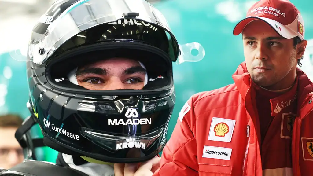 Lance Stroll, Felipe Massa, Credit: Aston Martin, Ferrari
