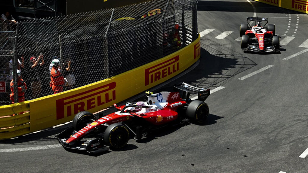 Formel 1 Lewis Hamilton und Charles Leclerc Ferrari Monaco 2026