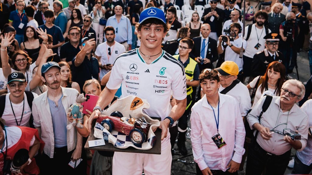 Formel 1 Andrea Kimi Antonelli und Marco Antonelli bei der Trofeo Bandini