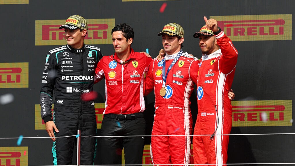 Formel 1 Charles Leclerc Lewis Hamilton und George Russell Silverstone 2026